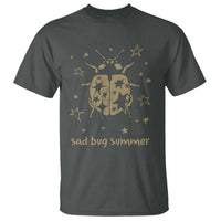 Sad Bug Summer Y2k Ladybug Grunge 2000s Vintage T Shirt Folk Music Bugs Lover