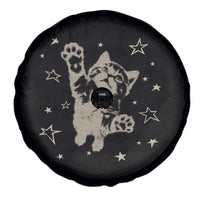 90s Y2k Cat Jumping Stars 2000s Grunge Vintage Graphic Spare Tire Cover