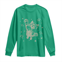 90s Y2k Cat Jumping Stars 2000s Grunge Vintage Graphic Long Sleeve Shirt