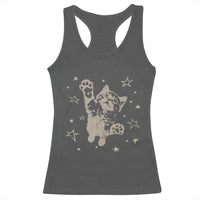 90s Y2k Cat Jumping Stars 2000s Grunge Vintage Graphic Racerback Tank Top
