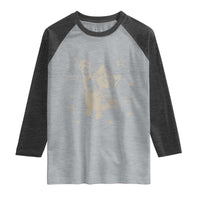 90s Y2k Cat Jumping Stars 2000s Grunge Vintage Graphic Raglan Shirt
