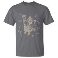 90s Y2k Cat Jumping Stars 2000s Grunge Vintage Graphic T Shirt