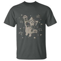 90s Y2k Cat Jumping Stars 2000s Grunge Vintage Graphic T Shirt