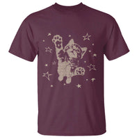 90s Y2k Cat Jumping Stars 2000s Grunge Vintage Graphic T Shirt