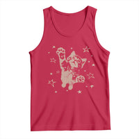 90s Y2k Cat Jumping Stars 2000s Grunge Vintage Graphic Tank Top