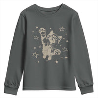 90s Y2k Cat Jumping Stars 2000s Grunge Vintage Graphic Youth Sweatshirt