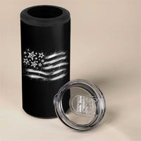Y2k American Flag 90s 2000s Grunge Vintage Graphic 4 in 1 Can Cooler Tumbler