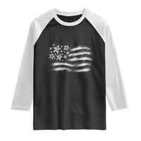 Y2k American Flag 90s 2000s Grunge Vintage Graphic Raglan Shirt