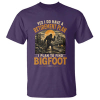 Yes I Do Have A Retirement Plan I Plan To Find Bigfoot T Shirt Funny Retired Bigfoot Hunter Retro Forest
