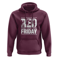 Red Friday Hoodie RED Remember Everyone Deployed Military Star