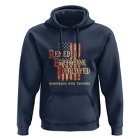 Red Friday Hoodie RED Remember Everyone Deployed Honoring Our Troops Military Vintage USA Flag - Wonder Print Shop