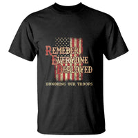 Red Friday T Shirt RED Remember Everyone Deployed Honoring Our Troops Military Vintage USA Flag - Wonder Print Shop