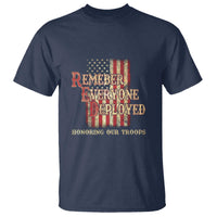 Red Friday T Shirt RED Remember Everyone Deployed Honoring Our Troops Military Vintage USA Flag - Wonder Print Shop
