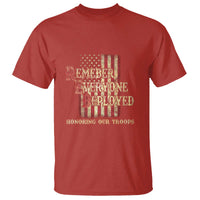 Red Friday T Shirt RED Remember Everyone Deployed Honoring Our Troops Military Vintage USA Flag - Wonder Print Shop