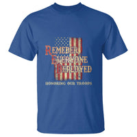 Red Friday T Shirt RED Remember Everyone Deployed Honoring Our Troops Military Vintage USA Flag - Wonder Print Shop