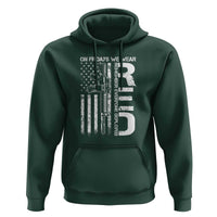 RED Friday Hoodie On Friday We Wear Red Vintage American Flag Military Gun - Wonder Print Shop