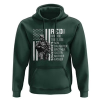 RED Friday Hoodie Over There There Is Still Someone's Son Daughter Brother Sister Mother Father Military