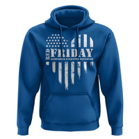 Red Friday Hoodie Remember Everyone Deployed Vintage American Flag Military Veterans Heart