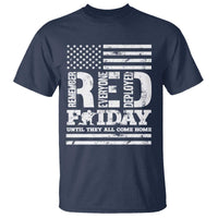 RED Friday T Shirt Remember Everyone Deployed Until They All Come Home Military USA Flag - Wonder Print Shop