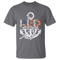 RED Friday T Shirt Until They Come Home Anchors American Flag Star - Wonder Print Shop