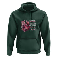 Breast Cancer Awareness Hoodie Breast Cancer Is A Journey I Never Planned Or Asked For But I Choose To Love Life Floral Lion - Wonder Print Shop