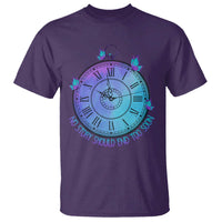 Suicide Prevention Awareness T Shirt No Story Should End Too Soon Butterfly Clock - Wonder Print Shop