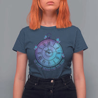 Suicide Prevention Awareness T Shirt For Women No Story Should End Too Soon Butterfly Clock - Wonder Print Shop