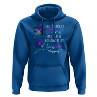 Suicide Prevention Awareness Hoodie The Darkest Storms Are Still Followed By Sunshine Keepgoing Semicolon - Wonder Print Shop