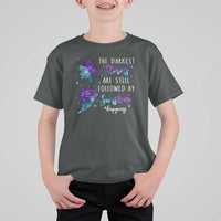 Suicide Prevention Awareness T Shirt For Kid The Darkest Storms Are Still Followed By Sunshine Keepgoing Semicolon - Wonder Print Shop