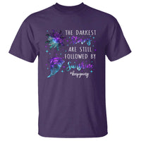 Suicide Prevention Awareness T Shirt The Darkest Storms Are Still Followed By Sunshine Keepgoing Semicolon - Wonder Print Shop