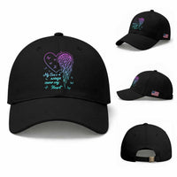 Suicide Prevention Awareness Baseball Cap My Son's Wings Cover My Heart Butterfly