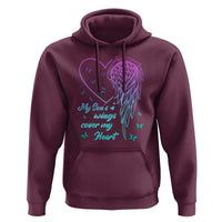 Suicide Prevention Awareness Hoodie My Son's Wings Cover My Heart Butterfly - Wonder Print Shop