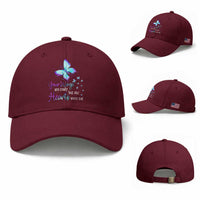 Suicide Prevention Awareness Baseball Cap Your Wings Are Ready But Our Hearts Were Not Butterfly