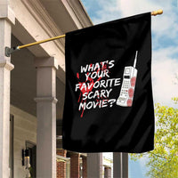 Funny Whats Your Favorite Scary Movie Garden Flag Halloween Horror Film Lover - Wonder Print Shop