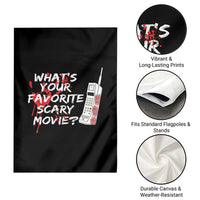Funny Whats Your Favorite Scary Movie Garden Flag Halloween Horror Film Lover - Wonder Print Shop