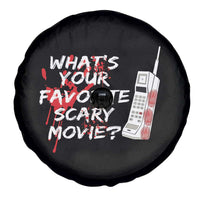 Funny Whats Your Favorite Scary Movie Spare Tire Cover Halloween Horror Film Lover - Wonder Print Shop