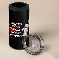 Funny Whats Your Favorite Scary Movie 4 in 1 Can Cooler Tumbler Halloween Horror Film Lover - Wonder Print Shop