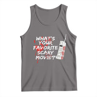 Funny Whats Your Favorite Scary Movie Tank Top Halloween Horror Film Lover - Wonder Print Shop
