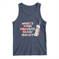 Funny Whats Your Favorite Scary Movie Tank Top Halloween Horror Film Lover - Wonder Print Shop