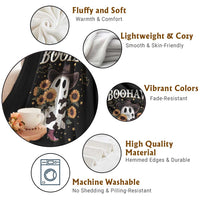 Funny Boohaw Halloween Western Cowboy Ghost Throw Blanket - Wonder Print Shop