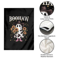 Funny Boohaw Halloween Western Cowboy Ghost Garden Flag - Wonder Print Shop
