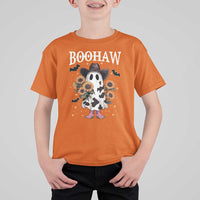 Funny Boohaw Halloween Western Cowboy Ghost T Shirt For Kid - Wonder Print Shop