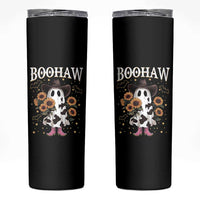 Funny Boohaw Halloween Western Cowboy Ghost Skinny Tumbler - Wonder Print Shop