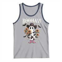 Funny Boohaw Halloween Western Cowboy Ghost Tank Top - Wonder Print Shop