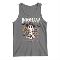 Funny Boohaw Halloween Western Cowboy Ghost Tank Top - Wonder Print Shop