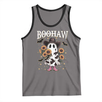 Funny Boohaw Halloween Western Cowboy Ghost Tank Top - Wonder Print Shop