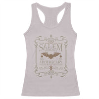 Halloween Salem Witch Racerback Tank Top Salem Medicines Apothecary Potions Tonics Elixirs - Wonder Print Shop