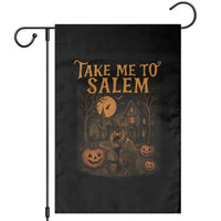 Take Me To Salem Garden Flag Halloween Witch Salem Trip Black Cat Spooky Season - Wonder Print Shop