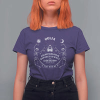 Ouija Board Spirit Board Occult Gothic Skeleton Halloween Pagan T Shirt For Women - Wonder Print Shop