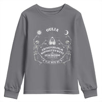 Ouija Board Spirit Board Occult Gothic Skeleton Halloween Pagan Youth Sweatshirt - Wonder Print Shop